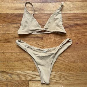 Toast Swim Latte Tan Two Piece Bikini